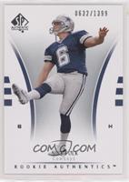 Rookie Authentics - Nick Folk #/1,399