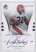 Rookie Authentics Signatures - Dwayne Wright #/1,199