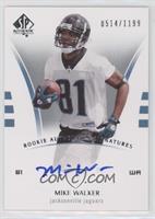 Rookie Authentics Signatures - Mike Walker #/1,199