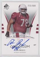 Rookie Authentics Signatures - Alan Branch #/999