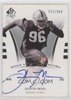 Rookie Authentics Signatures - Quentin Moses [Good to VG‑EX] #/…