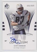 Rookie Authentics Signatures - Scott Chandler #/999