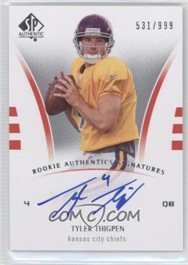 2007 SP Authentic - [Base] #239 - Rookie Authentics Signatures - Tyler Thigpen /999