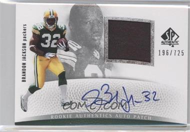 2007 SP Authentic - [Base] #268 - Rookie Authentics Auto Patch - Brandon Jackson /725