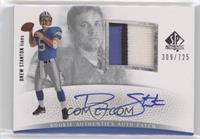 Rookie Authentics Auto Patch - Drew Stanton #/725