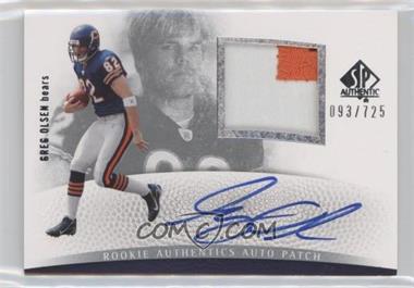 2007 SP Authentic - [Base] #274 - Rookie Authentics Auto Patch - Greg Olsen /725