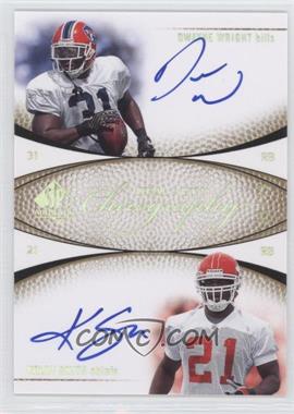 2007 SP Authentic - Chirography Dual Autographs #CD-WS - Dwayne Wright, Kolby Smith /50