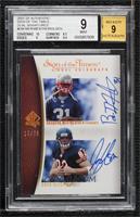 Greg Olsen, Brandon Meriweather [BGS 9 MINT] #/75