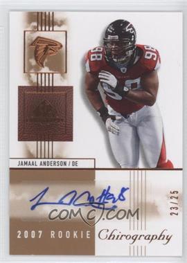 2007 SP Chirography - [Base] - Bronze #123 - Rookie Chirography - Jamaal Anderson /25