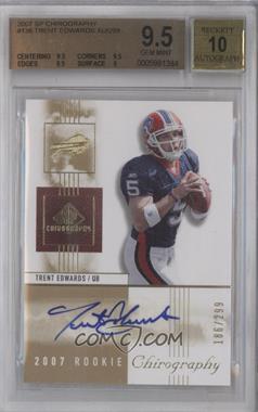 2007 SP Chirography - [Base] #136 - Rookie Chirography - Trent Edwards /299 [BGS 9.5 GEM MINT]