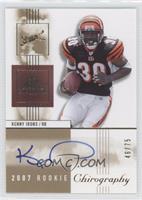 Rookie Chirography - Kenny Irons #/75