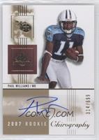 Rookie Chirography - Paul Williams #/699