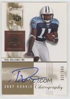 Rookie Chirography - Paul Williams #/699