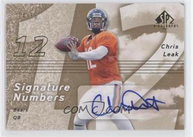 2007 SP Chirography - Signature Numbers - Gold #SN-CL - Chris Leak /99
