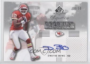 2007 SP Chirography - Signature Receivers - Silver #SR-DB - Dwayne Bowe /50