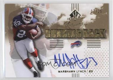 2007 SP Chirography - Signature Running Backs - Gold #SB-ML - Marshawn Lynch /25