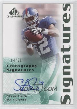 2007 SP Chirography - Signatures - Emerald #CS-SS - Steve Smith /50