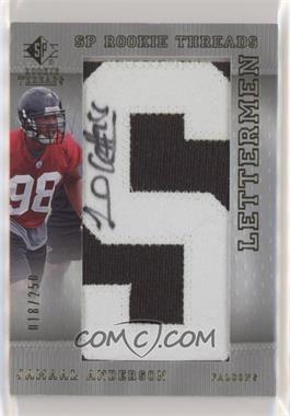 2007 SP Rookie Threads - [Base] #120 - Lettermen - Jamaal Anderson /250