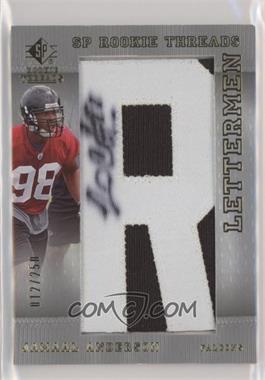 2007 SP Rookie Threads - [Base] #120 - Lettermen - Jamaal Anderson /250