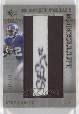 2007 SP Rookie Threads - [Base] #157 - Lettermen - Steve Smith /250