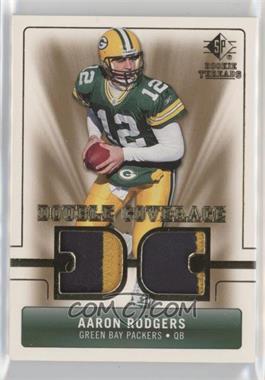 2007 SP Rookie Threads - Double Coverage #DC-AR - Aaron Rodgers