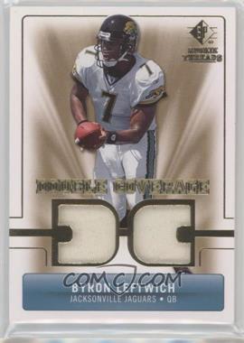 2007 SP Rookie Threads - Double Coverage #DC-BL - Byron Leftwich