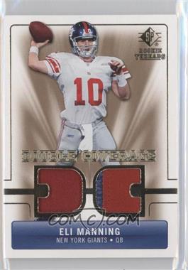 2007 SP Rookie Threads - Double Coverage #DC-EM - Eli Manning