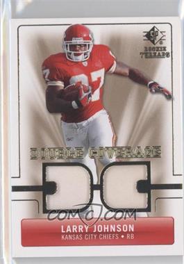 2007 SP Rookie Threads - Double Coverage #DC-LJ - Larry Johnson