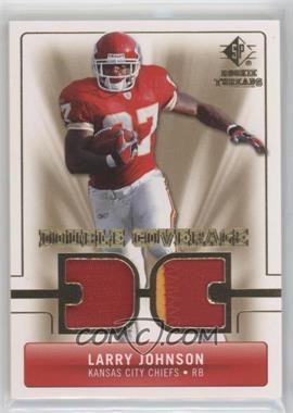 2007 SP Rookie Threads - Double Coverage #DC-LJ - Larry Johnson