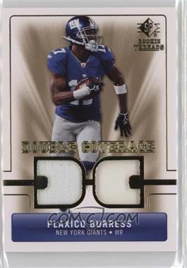 2007 SP Rookie Threads - Double Coverage #DC-PB - Plaxico Burress