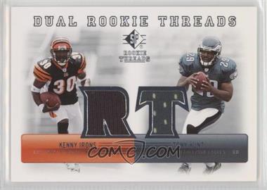 2007 SP Rookie Threads - Dual Rookie Threads #DRT-IH - Kenny Irons, Tony Hunt [Noted]