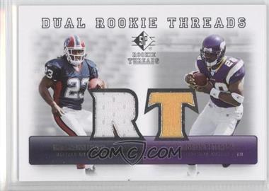 2007 SP Rookie Threads - Dual Rookie Threads #DRT-PL - Marshawn Lynch, Adrian Peterson