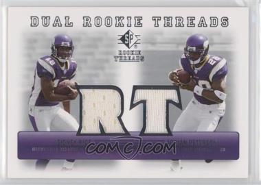 2007 SP Rookie Threads - Dual Rookie Threads #DRT-PR - Sidney Rice, Adrian Peterson