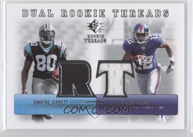 2007 SP Rookie Threads - Dual Rookie Threads #DRT-SD - Dwayne Jarrett, Steve Smith