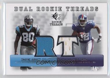 2007 SP Rookie Threads - Dual Rookie Threads #DRT-SD - Dwayne Jarrett, Steve Smith