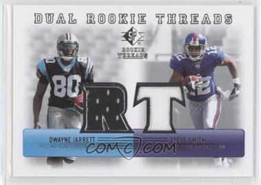 2007 SP Rookie Threads - Dual Rookie Threads #DRT-SD - Dwayne Jarrett, Steve Smith