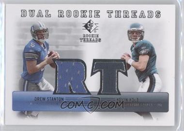 2007 SP Rookie Threads - Dual Rookie Threads #DRT-SK - Drew Stanton, Kevin Kolb