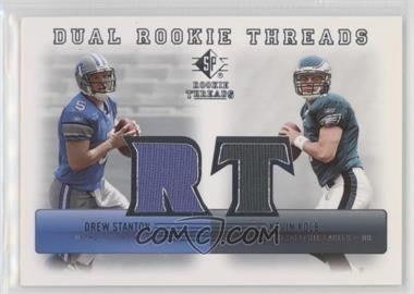 2007 SP Rookie Threads - Dual Rookie Threads #DRT-SK - Drew Stanton, Kevin Kolb