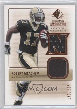 2007 SP Rookie Threads - Rookie Threads - Bronze #RT-RM - Robert Meachem /225