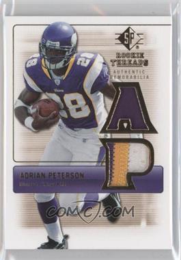 2007 SP Rookie Threads - Rookie Threads - Gold Patch #RT-AP - Adrian Peterson