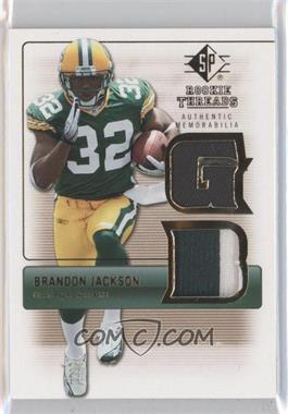 2007 SP Rookie Threads - Rookie Threads - Gold Patch #RT-BJ - Brandon Jackson