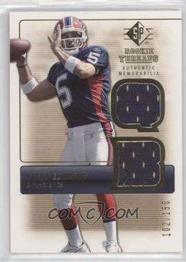 2007 SP Rookie Threads - Rookie Threads - Gold #RT-TE - Trent Edwards /150