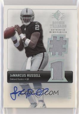 2007 SP Rookie Threads - Rookie Threads - Holofoil Autographs #RT-JR - JaMarcus Russell /10