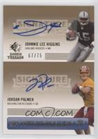 Johnnie Lee Higgins, Jordan Palmer #/75