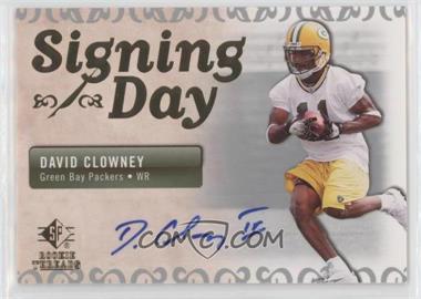 2007 SP Rookie Threads - Signing Day #SDA-DC - David Clowney