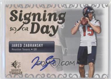 2007 SP Rookie Threads - Signing Day #SDA-JZ - Jared Zabransky