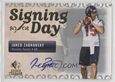 2007 SP Rookie Threads - Signing Day #SDA-JZ - Jared Zabransky