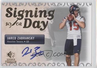 2007 SP Rookie Threads - Signing Day #SDA-JZ - Jared Zabransky