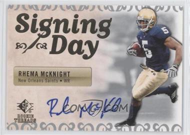 2007 SP Rookie Threads - Signing Day #SDA-RM - Rhema McKnight