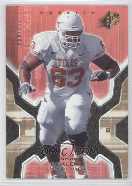 2007 SPx - [Base] - Gold #114 - Rookies - Justin Blalock /699